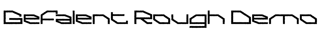 Gefalent Rough Demo Font Image