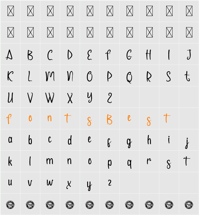 CasrellaDemo Character Map