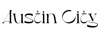 Austin City Font Image