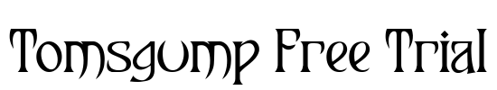 Tomsgump Free Trial Font Image