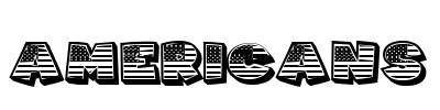 Americans Font Image