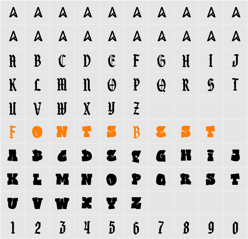Vandal Street Character Map