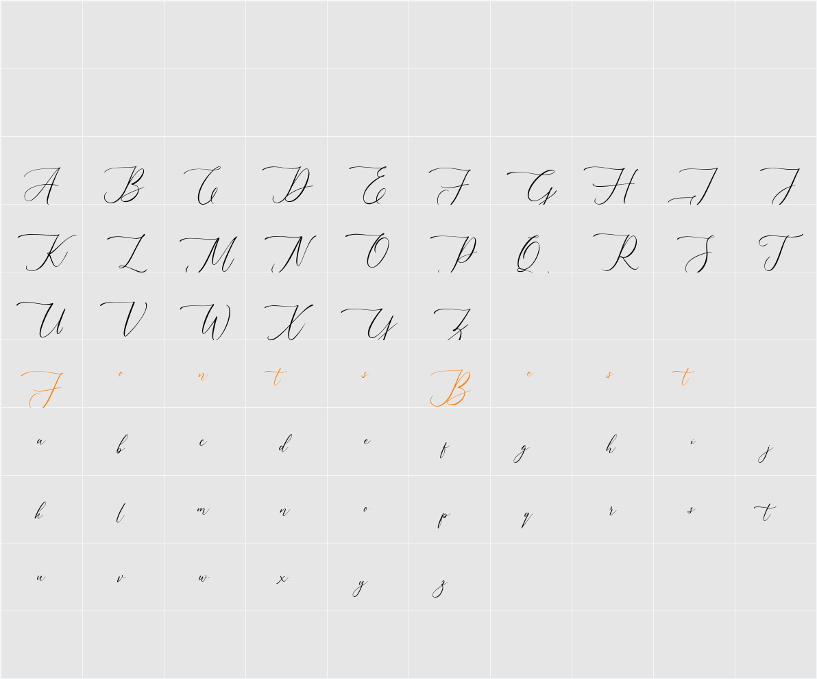 Augustyn FREE Character Map