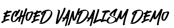Echoed Vandalism DEMO Font Image