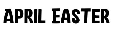 April Easter Font Image