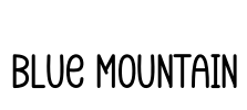 Blue Mountain Font Image
