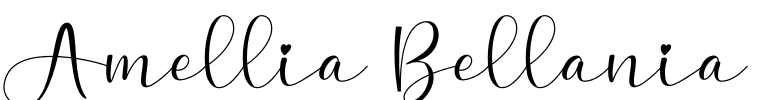Amellia Bellania Font Image