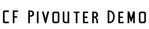 CF Pivouter Demo Font Image
