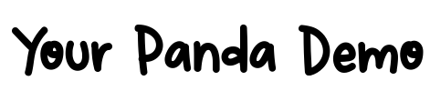 Your Panda Demo Font Image