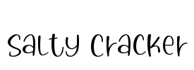 Salty Cracker Font Image
