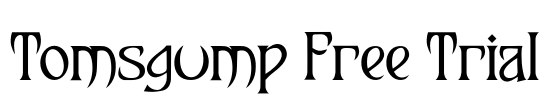 Tomsgump Free Trial Font Image