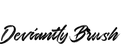 Deviantly Brush Font Image