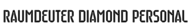 Raumdeuter Diamond Personal Font Image