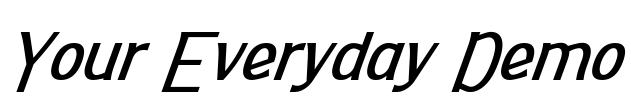 Your Everyday Demo Font Image