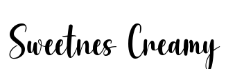 Sweetnes Creamy Font Image