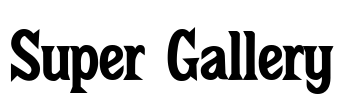 Super Gallery Font Image
