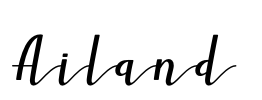 Ailand  Font Image