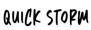 Quick Storm Font Image
