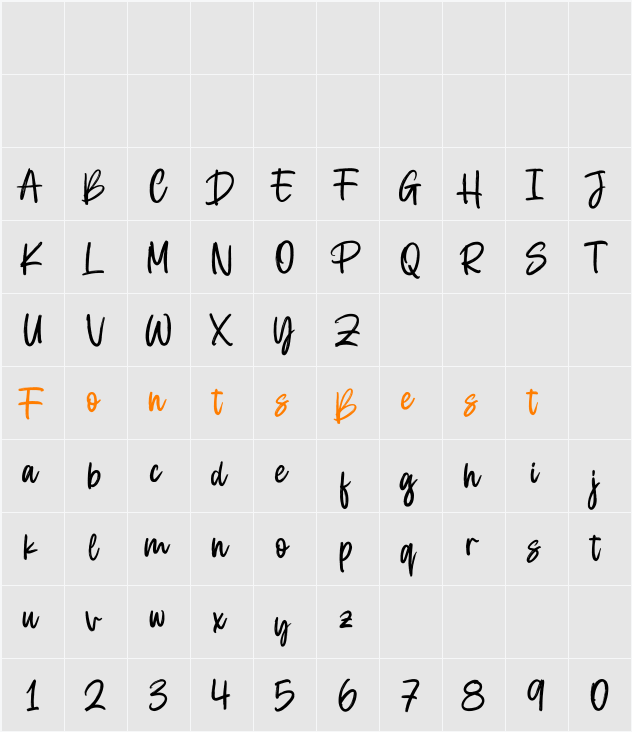 Holywings Character Map
