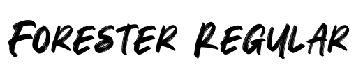 Forester Regular Font Image