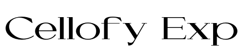 Cellofy Exp Font Image