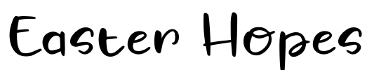Easter Hopes Font Image