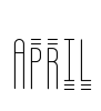 April Font Image