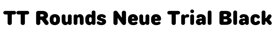 TT Rounds Neue Trial Black Font Image