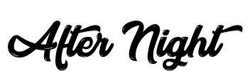 After Night Font Image