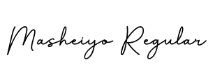 Masheiyo Regular