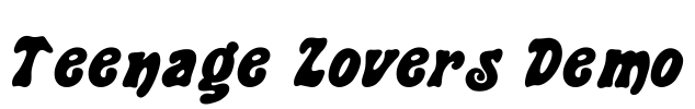 Teenage Lovers Demo Font Image
