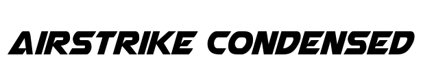 Airstrike Condensed Font Image
