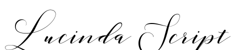 Lucinda Script Font Image