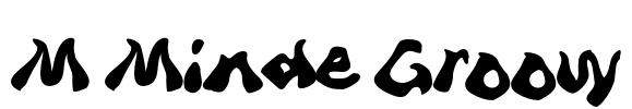 M Minde Groovy Font Image