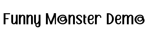 Funny Monster Demo Font Image