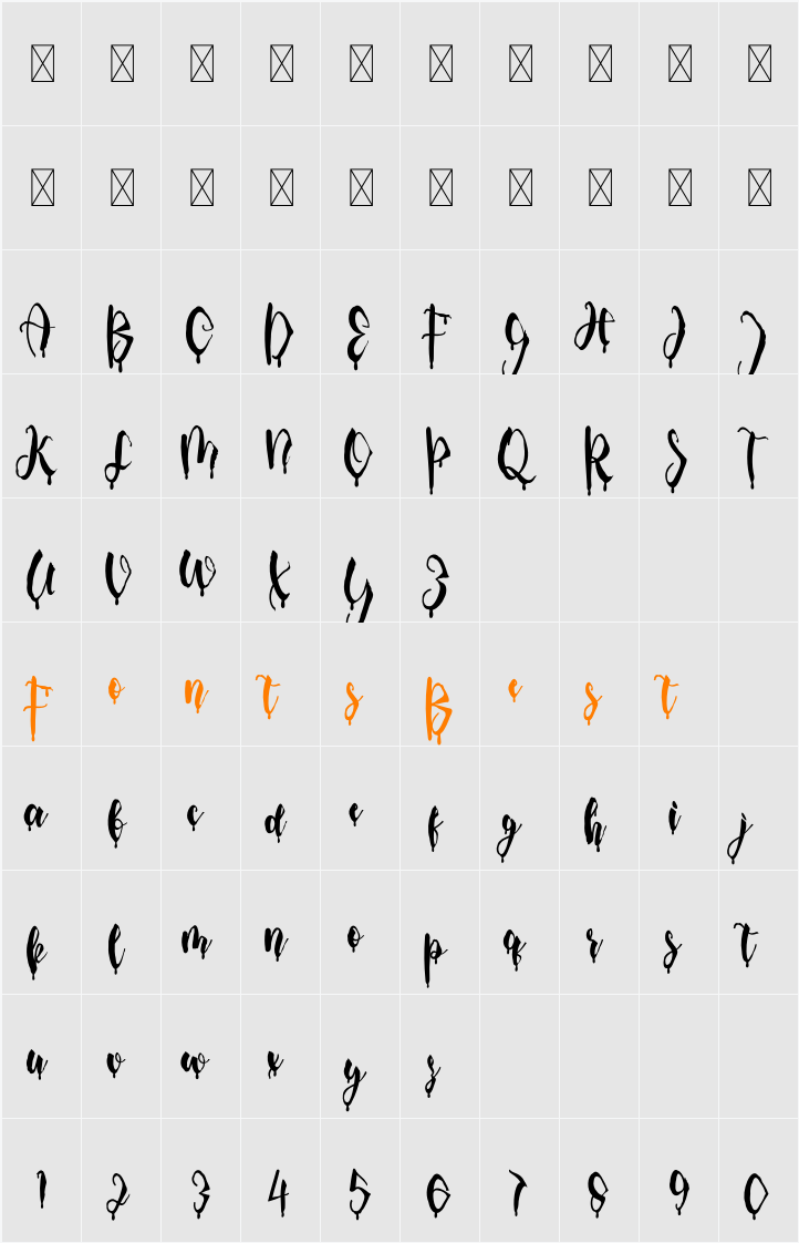 Ghost Character Map