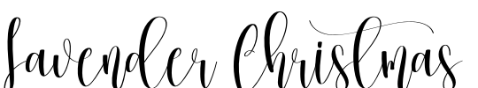Lavender Christmas Font Image