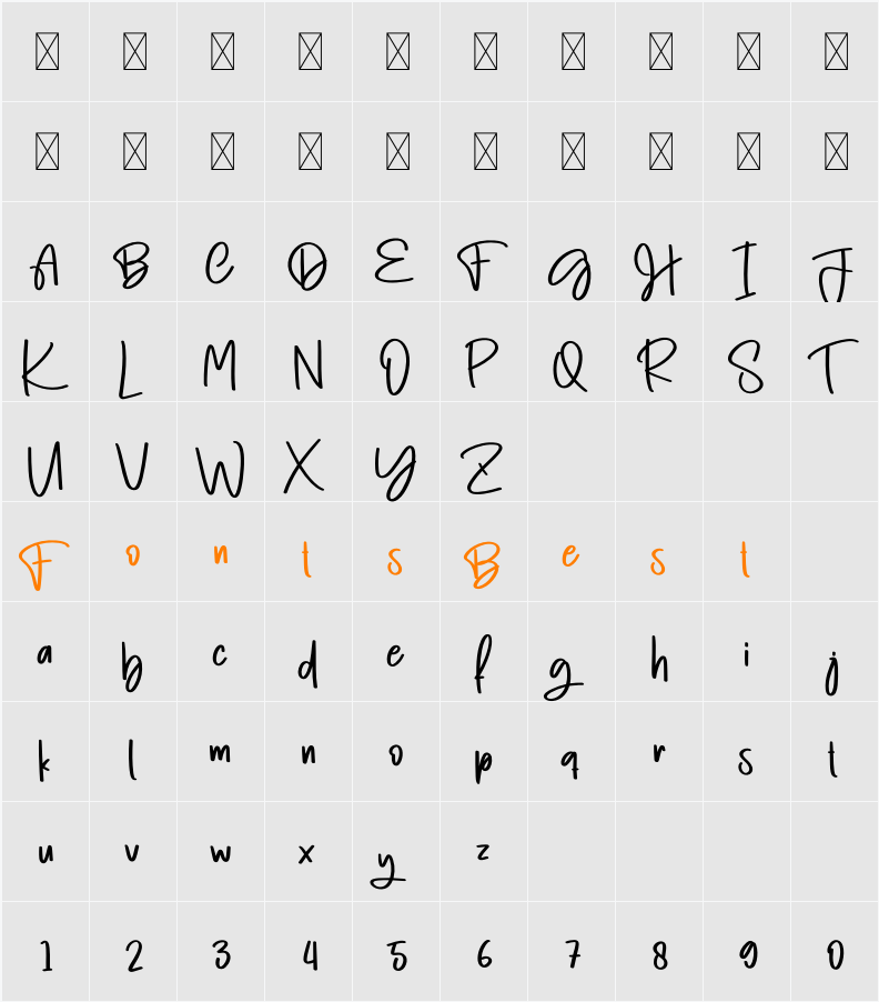 Magazine Character Map