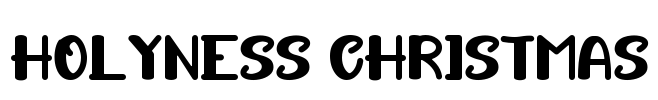 HOLYNESS CHRISTMAS Font Image