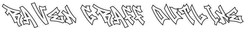 Raven Graff Outline Font Image