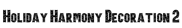 Holiday Harmony Decoration 2 Font Image