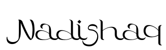 Nadishaq Font Image