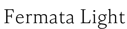 Fermata Light Font Image