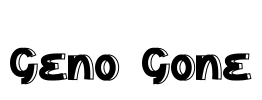 Geno Gone Font Image