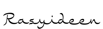 Rasyideen Font Image