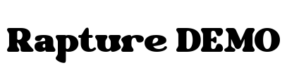 Rapture DEMO Font Image