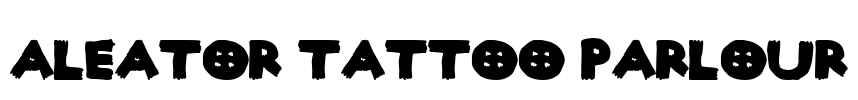 Aleator Tattoo Parlour Font Image