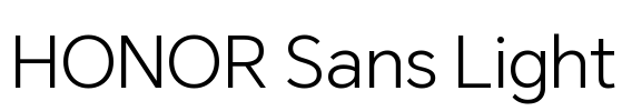 HONOR Sans Light
