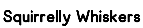 Squirrelly Whiskers Font Image