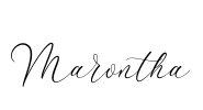 Marontha Font Image